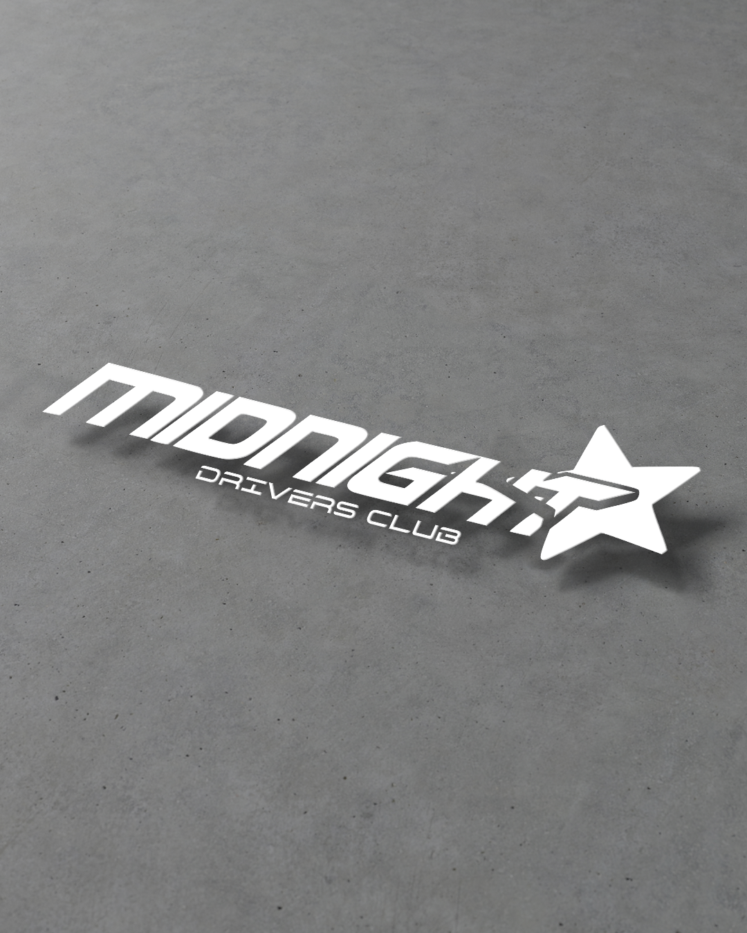 MIDNIGHT BANNER DECAL 20"