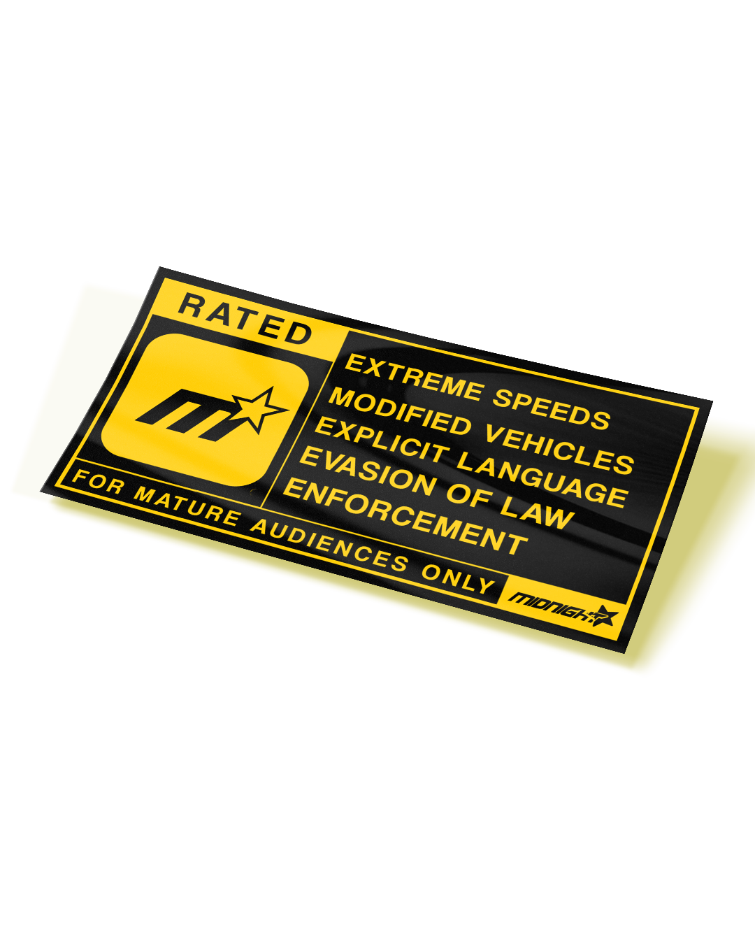 RATED M STICKER