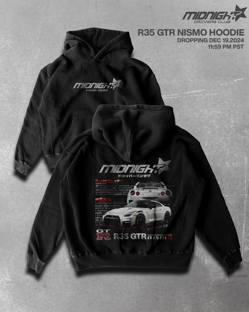 R35 GTR NISMO HOODIE – MidnightSokudo