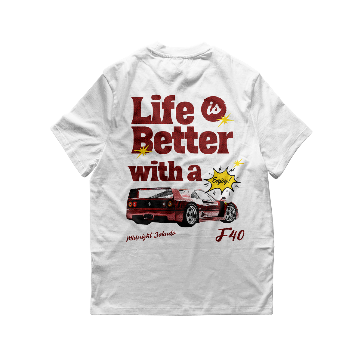 theredthread T-shirt コンビニ、ATM支払い❌ F40 Tee – MidnightSokudo