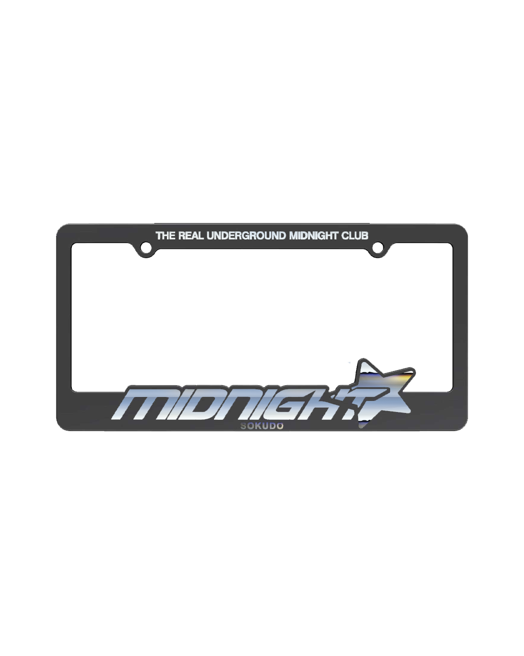 MIDNIGHT LICENSE PLATE