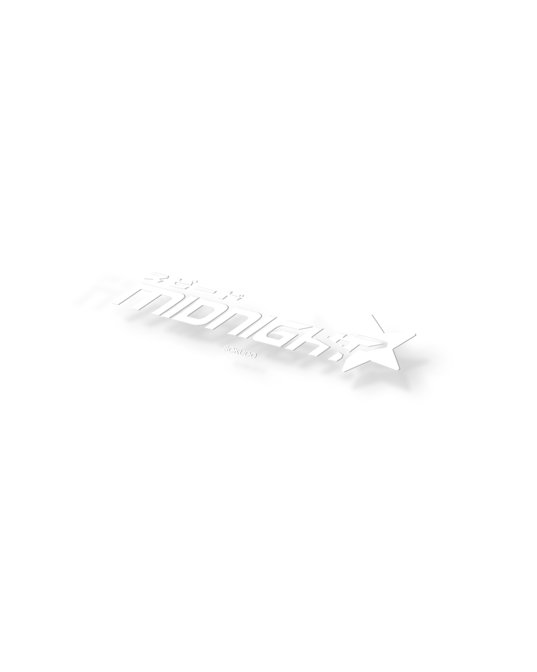 MIDNIGHT SOKUDO JAPANESE LETTERING SLAP 6"