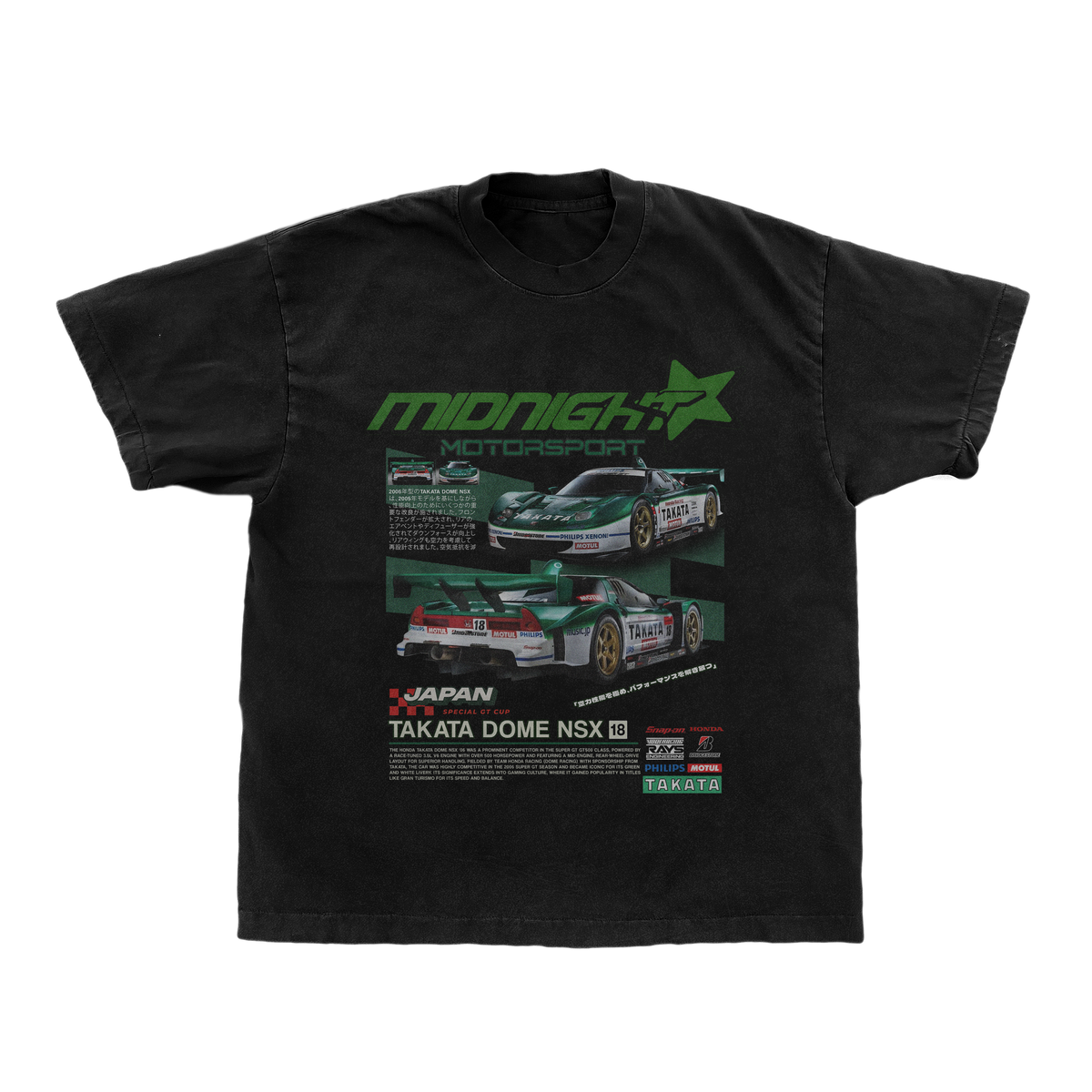 トップス TakayoshiH TAKATA DOME NSX - VINTAGE RACE TEE – MidnightSokudo