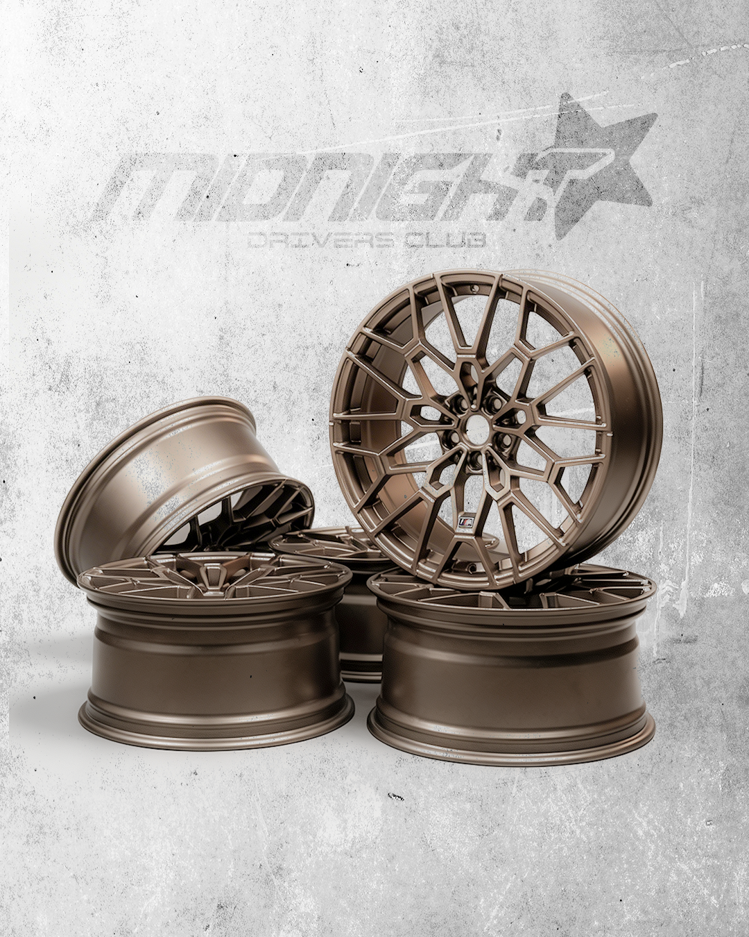 827M Bronze Wheel Set - Staggered G8X Fitment